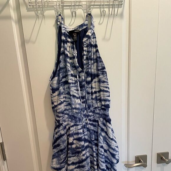 Aqua blue tiered sundress - Picture 1 of 8